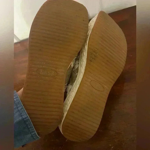 Bass canvas slip on mules Leshia print shoes size 7.5 - Picture 6 of 10